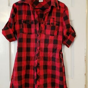 Plaid dress/long shirt
